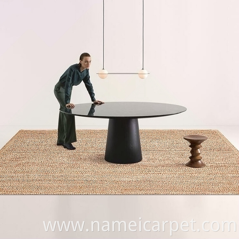 Handmade Braided Woven Jute Hemp Carpet Area Rug Floor Mats 311